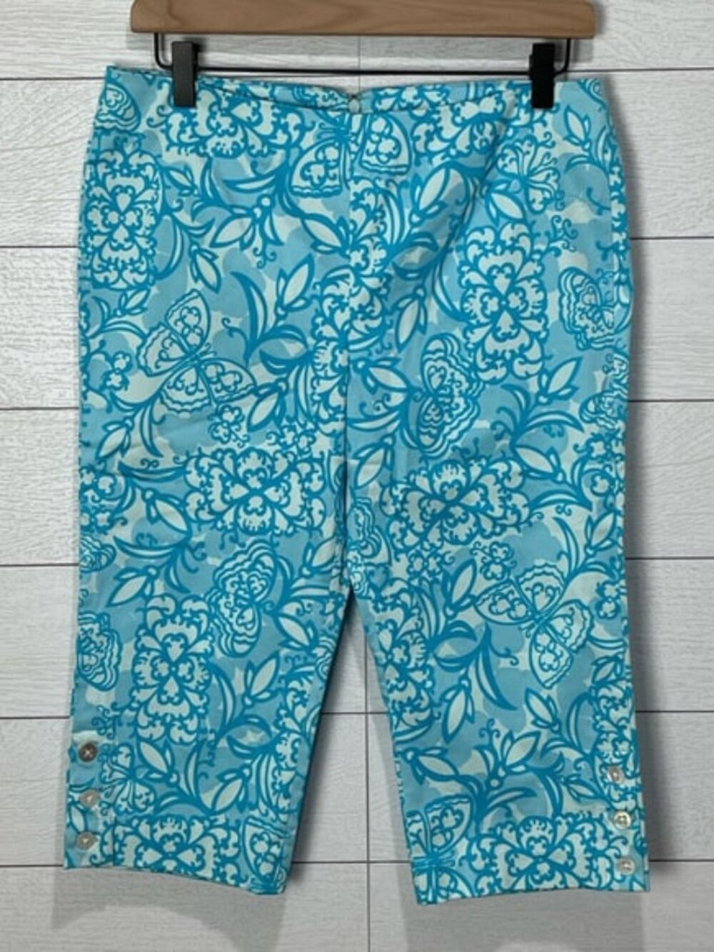 NWT Lilly Pulitzer Blue Cropped Pants Size 6